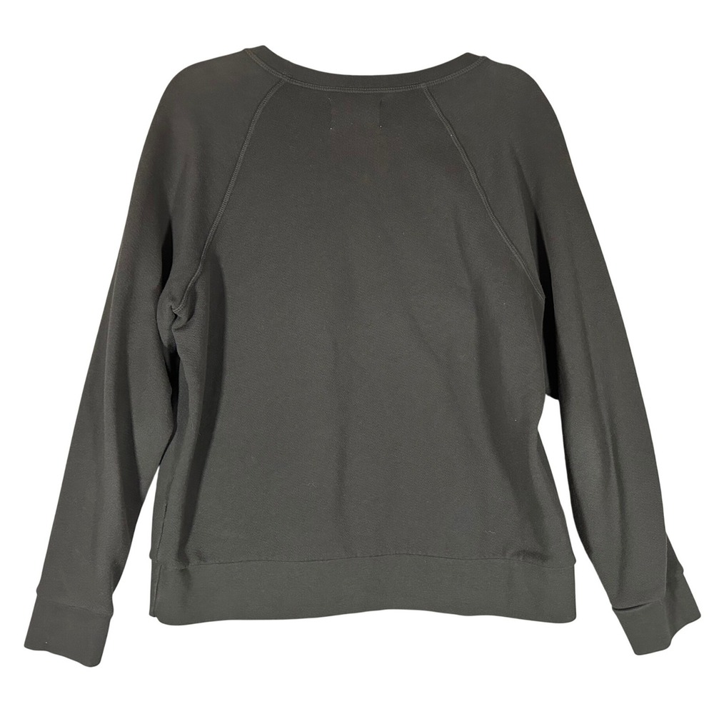Sol Angeles x Anthropologie Chic Graphic Print Sweatshirt Sz L Black Cotton USA - Picture 2 of 8
